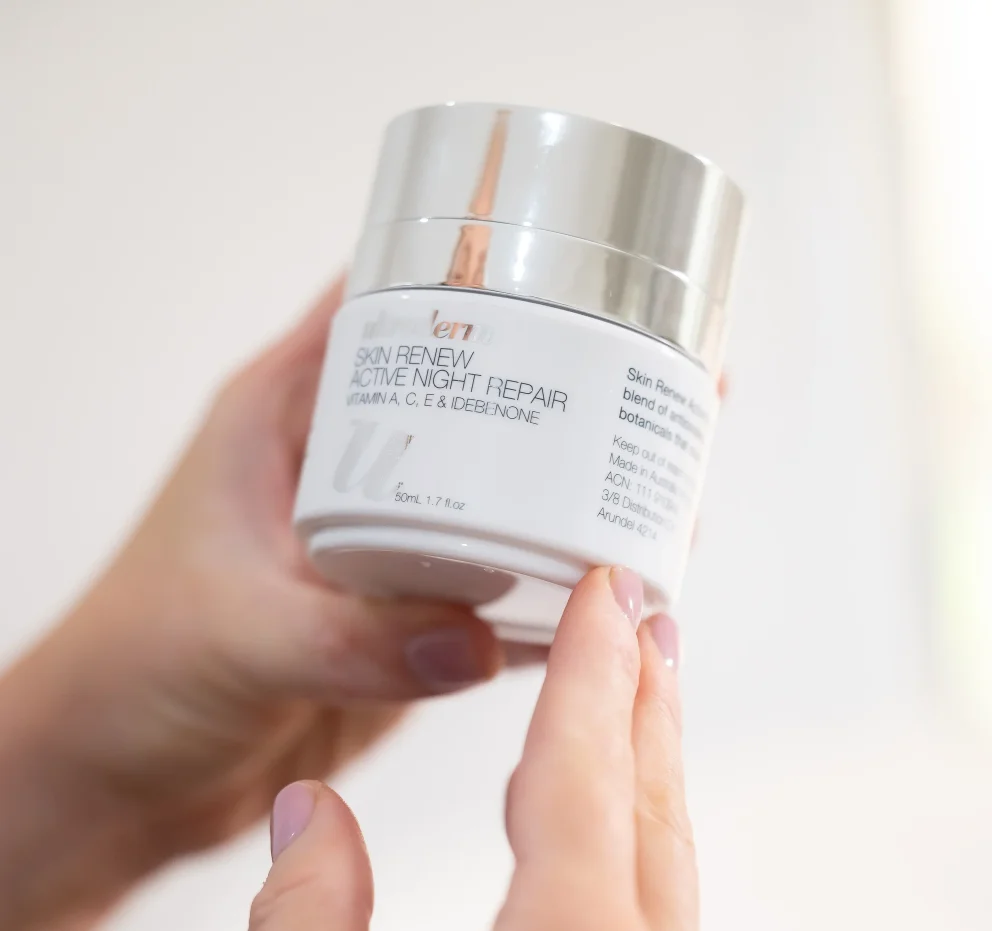 hand holding product