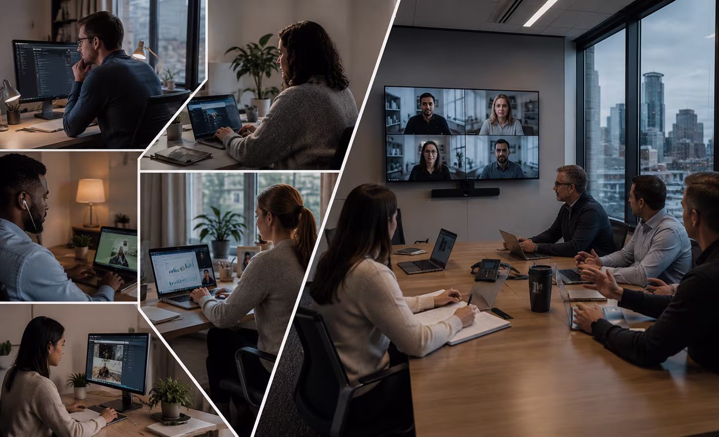 Hybrid workforce collaboration and remote communication strategies included in a modern business continuity plan