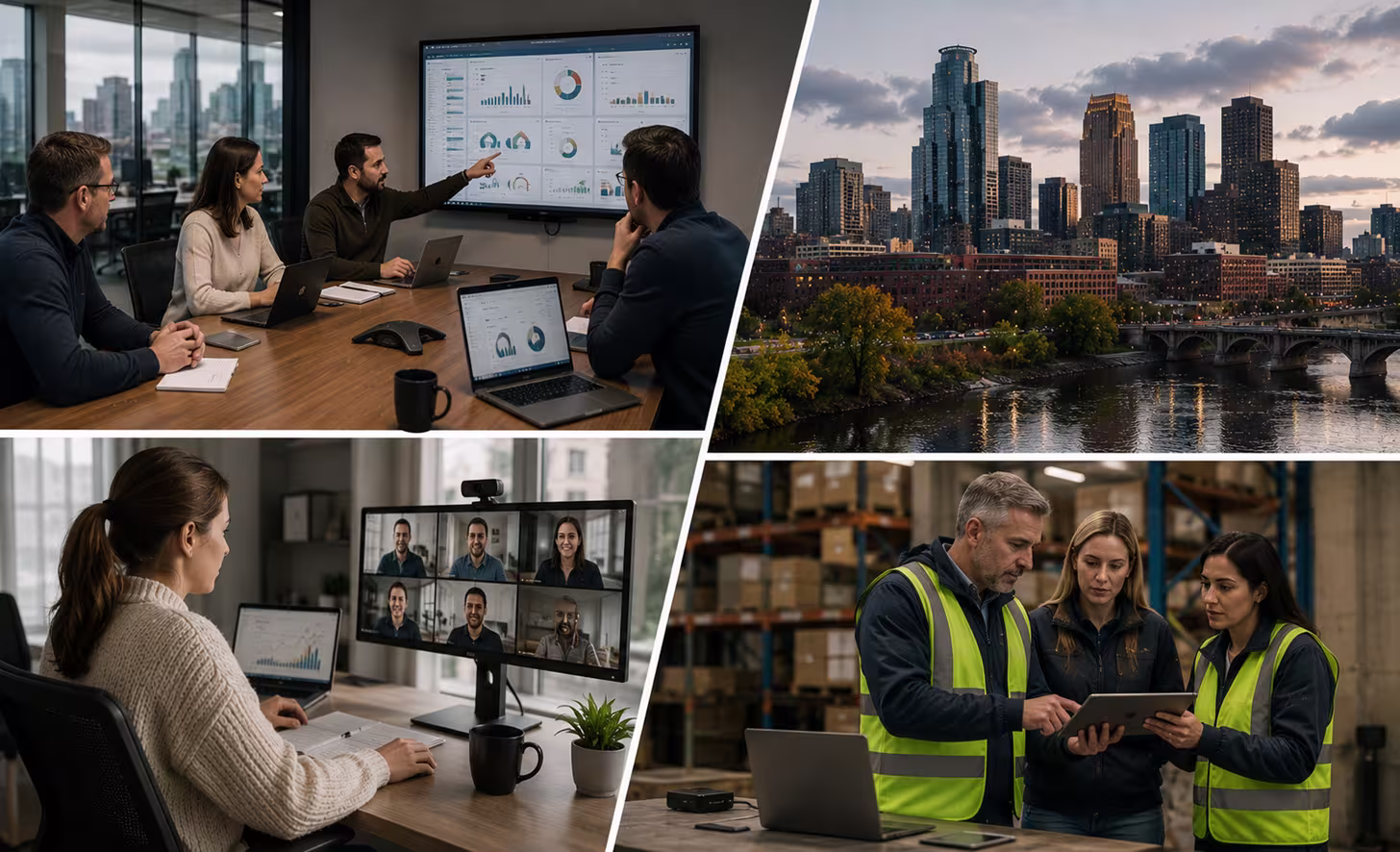 Minneapolis businesses implementing continuity planning through collaboration, remote work technology, operational resilience, and strategic business planning