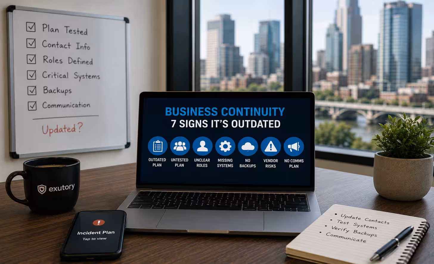 Business continuity planning review for Minneapolis businesses highlighting seven signs an outdated continuity plan needs
