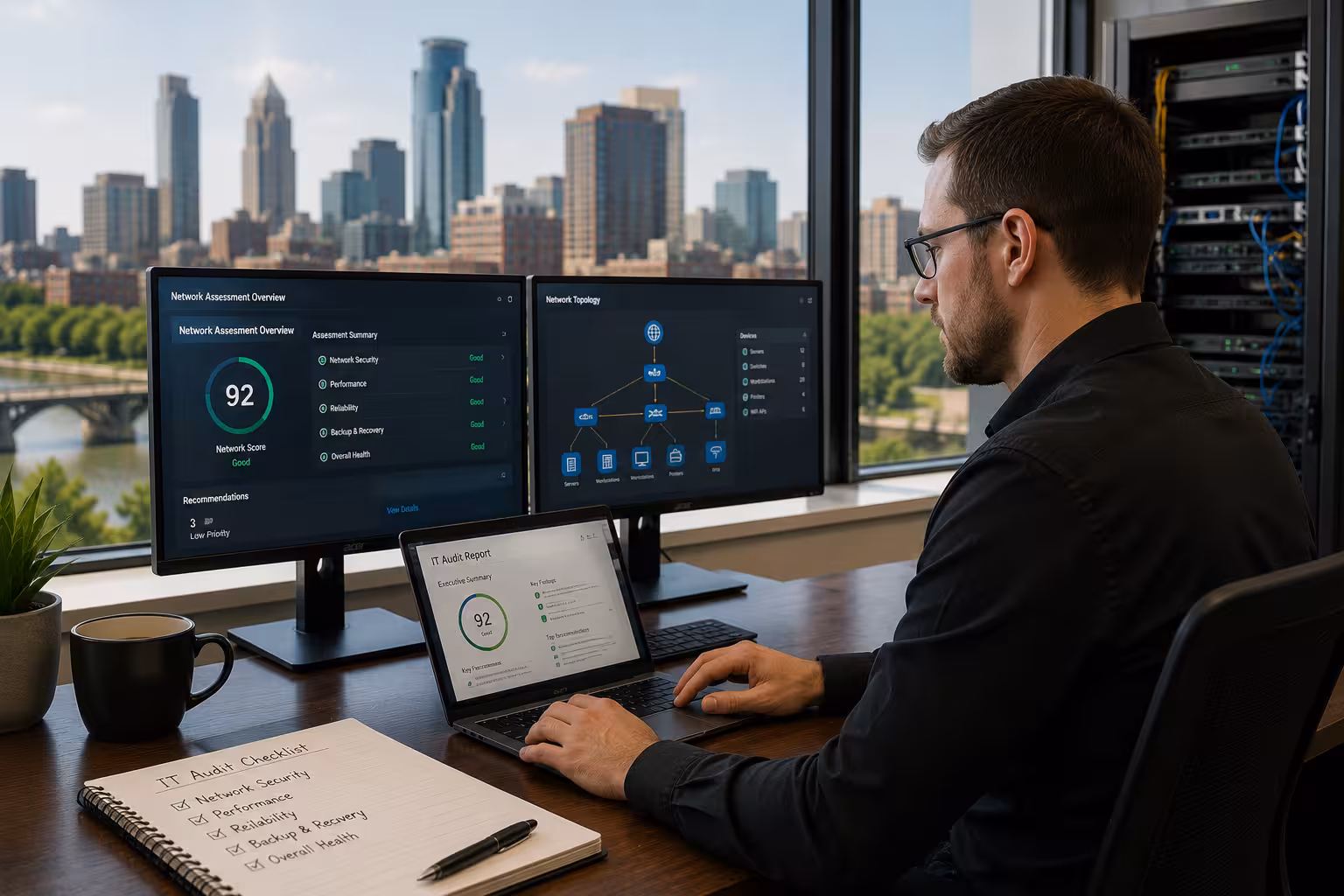 Exutory Solutions free IT audit Minneapolis - schedule your assessment