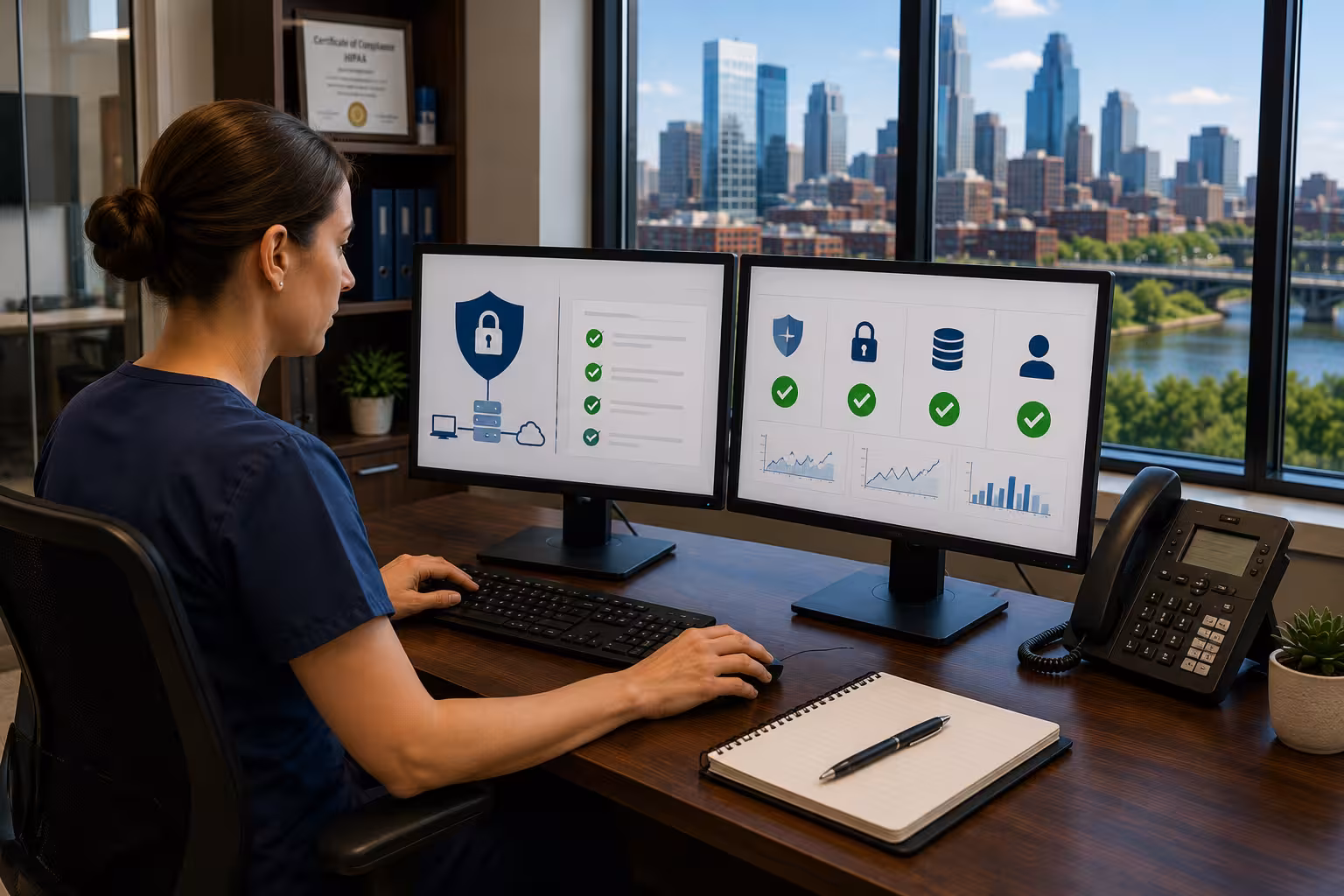 HIPAA technical safeguards checklist - EHR and network security Minneapolis