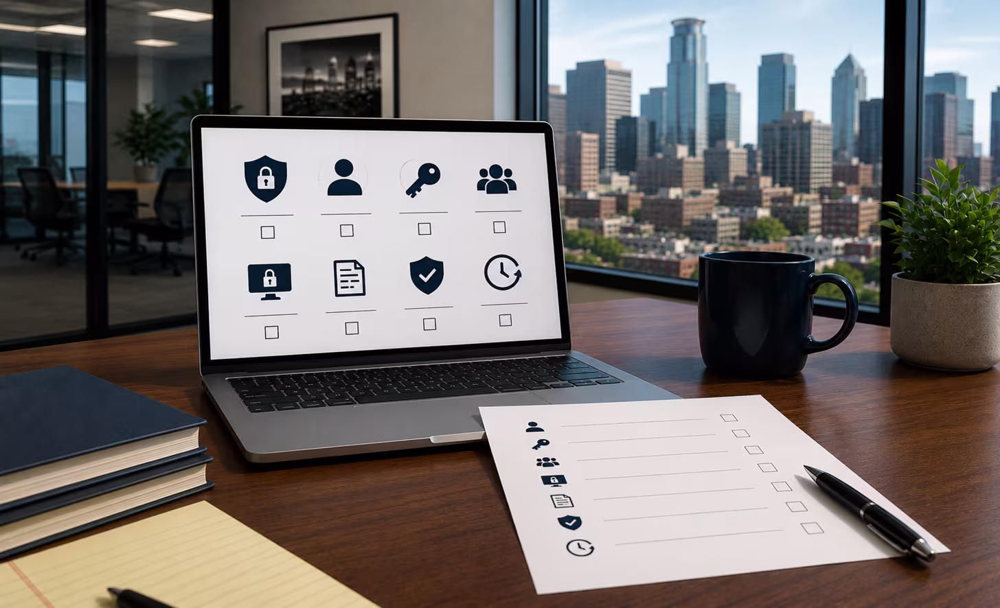 SEC FINRA cybersecurity access control checklist for Minneapolis financial firms