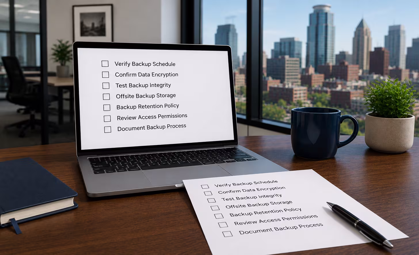 SEC Rule 30 data backup checklist for Minneapolis financial advisors