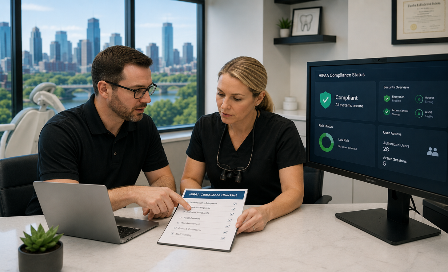 HIPAA compliance IT support for Minneapolis dental practices