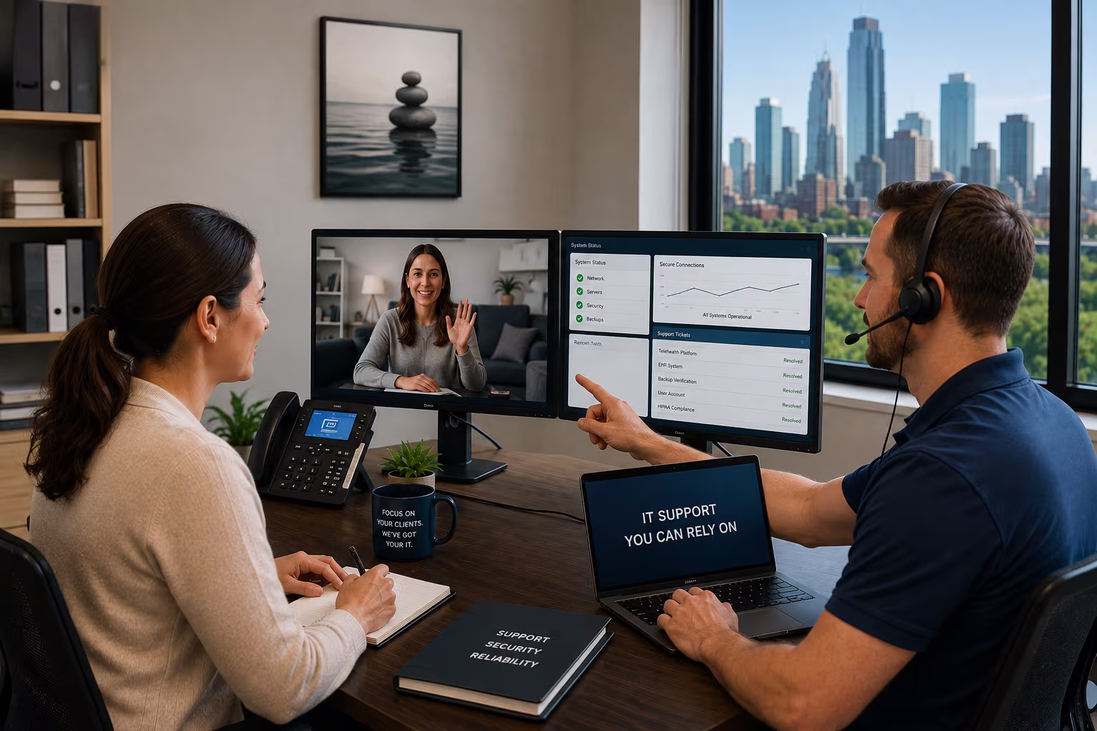 Exutory Solutions IT support for Minneapolis therapy practices telehealth