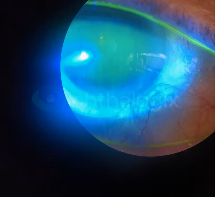 Complete resolution of inferior keratitis confirmed
