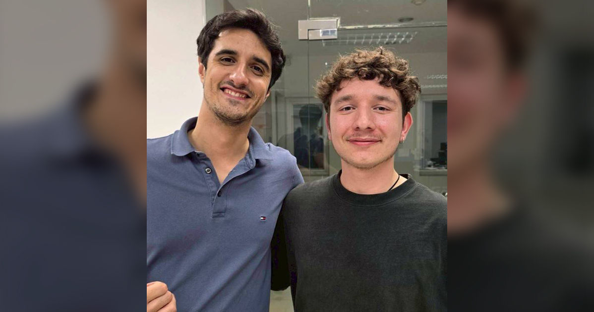 Tamino with Marco Sandri, Global Manager of The PLEDGE on Food Waste. Throughout the internship, Tamino supported strategy development under Marco’s guidance
