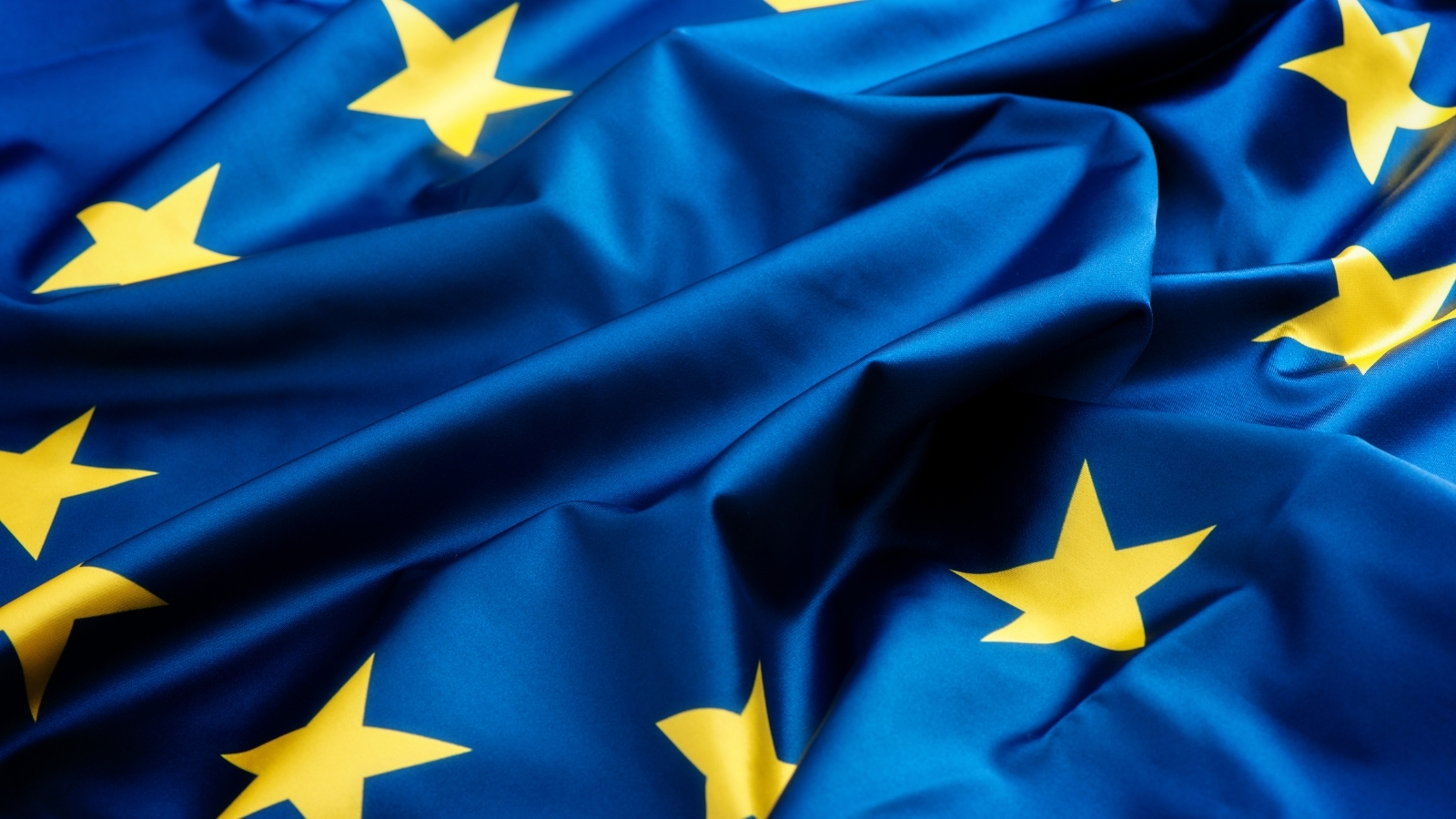 Official flag of the European Union: a rectangular blue field with twelve five-pointed golden stars arranged in a centered circle, symbolizing unity and harmony among the peoples of Europe. 