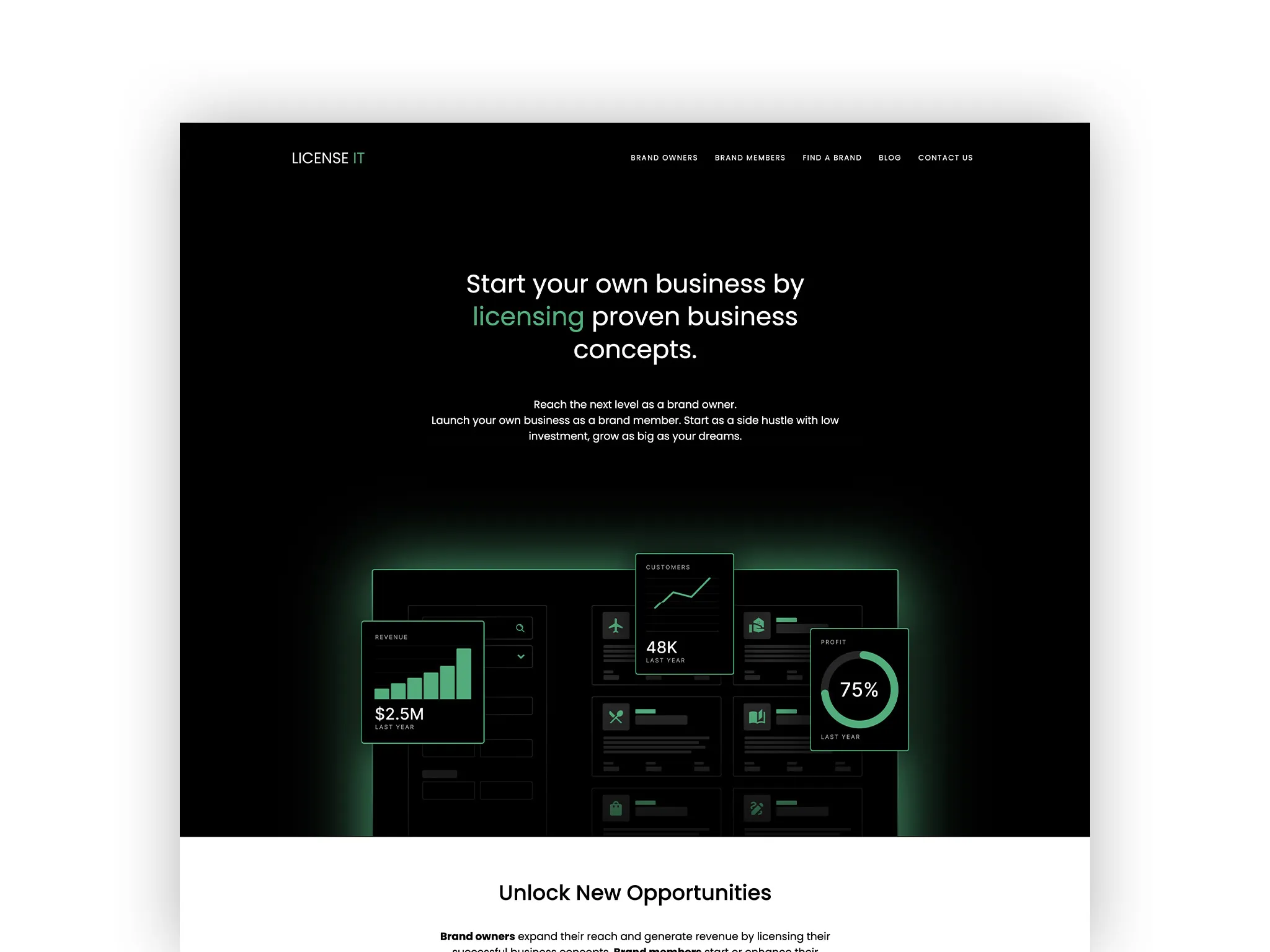 Web design for a Saas licensing company.