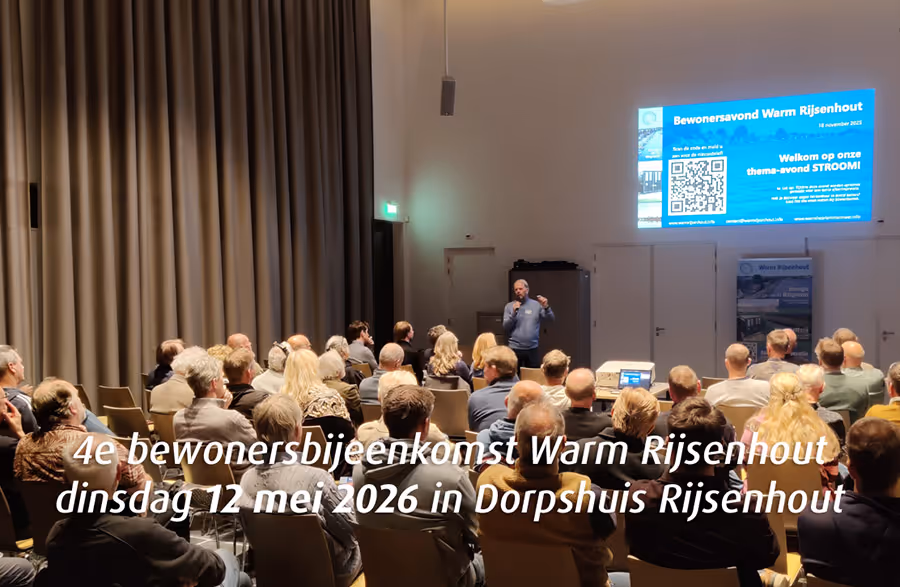 Bewonersavond Warm Rijsenhout in het Dorpshuis