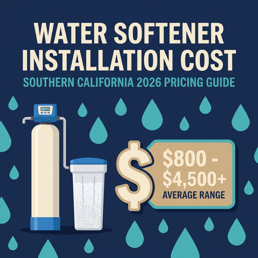 Water Softener Installation Cost Southern California 2026 Pricing Guide