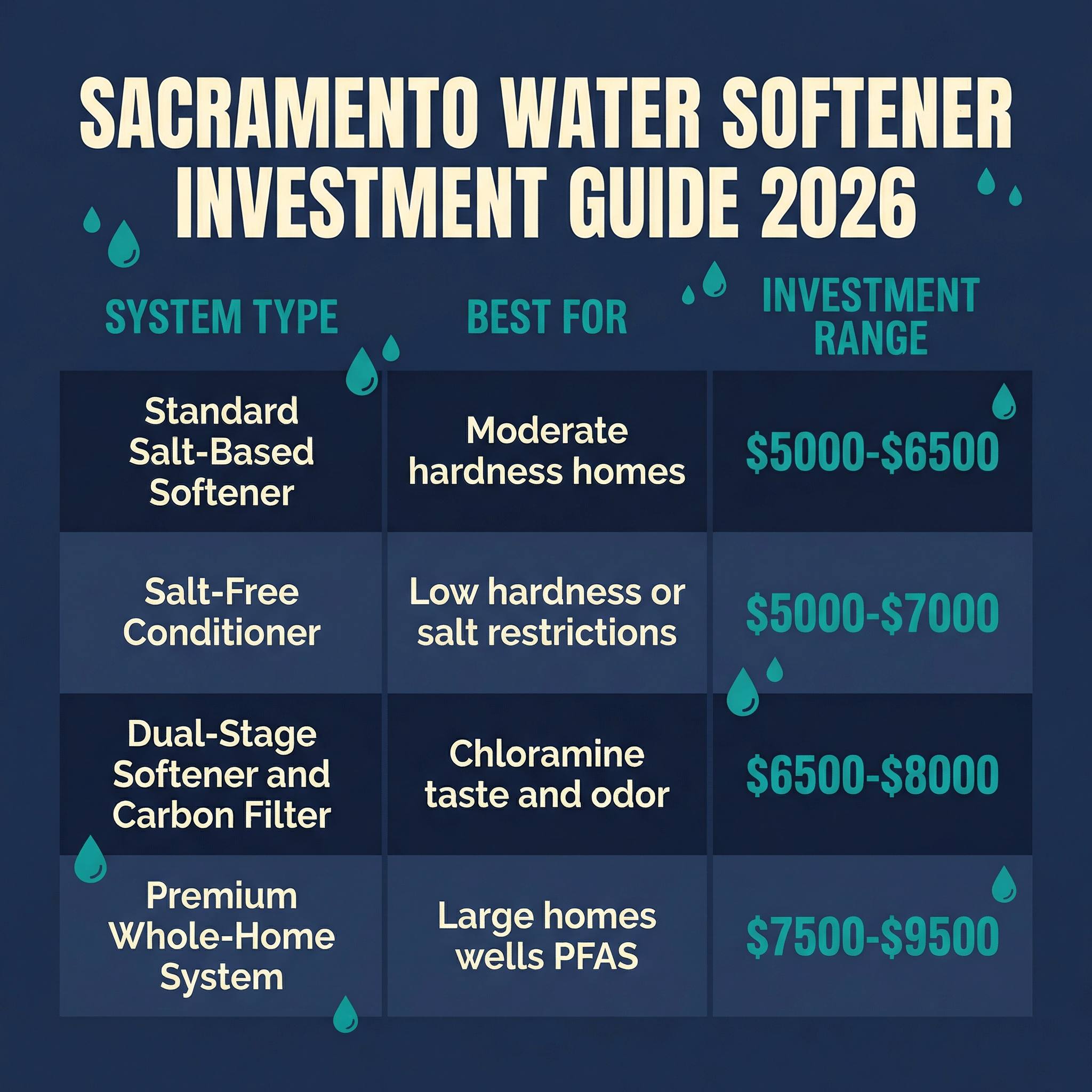 Sacramento Water Softener Investment Guide 2026