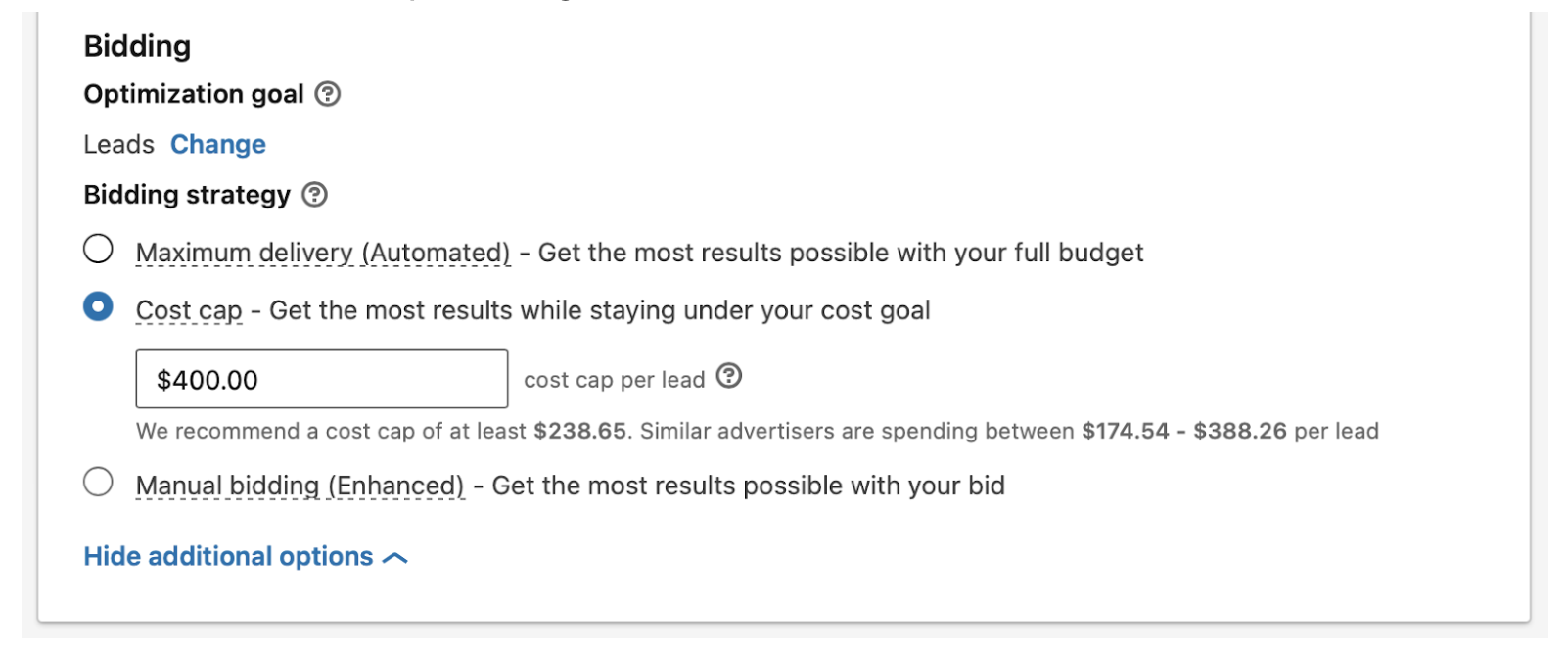 bid how to build b2b linkedin ads