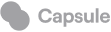 Capsule logo with a stylized capsule icon to the left of the word 'Capsule'.