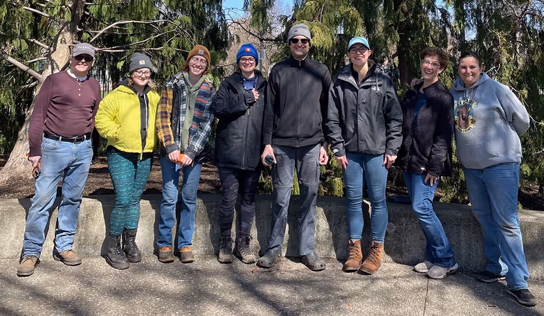 Colleagues across the company volunteering locally.