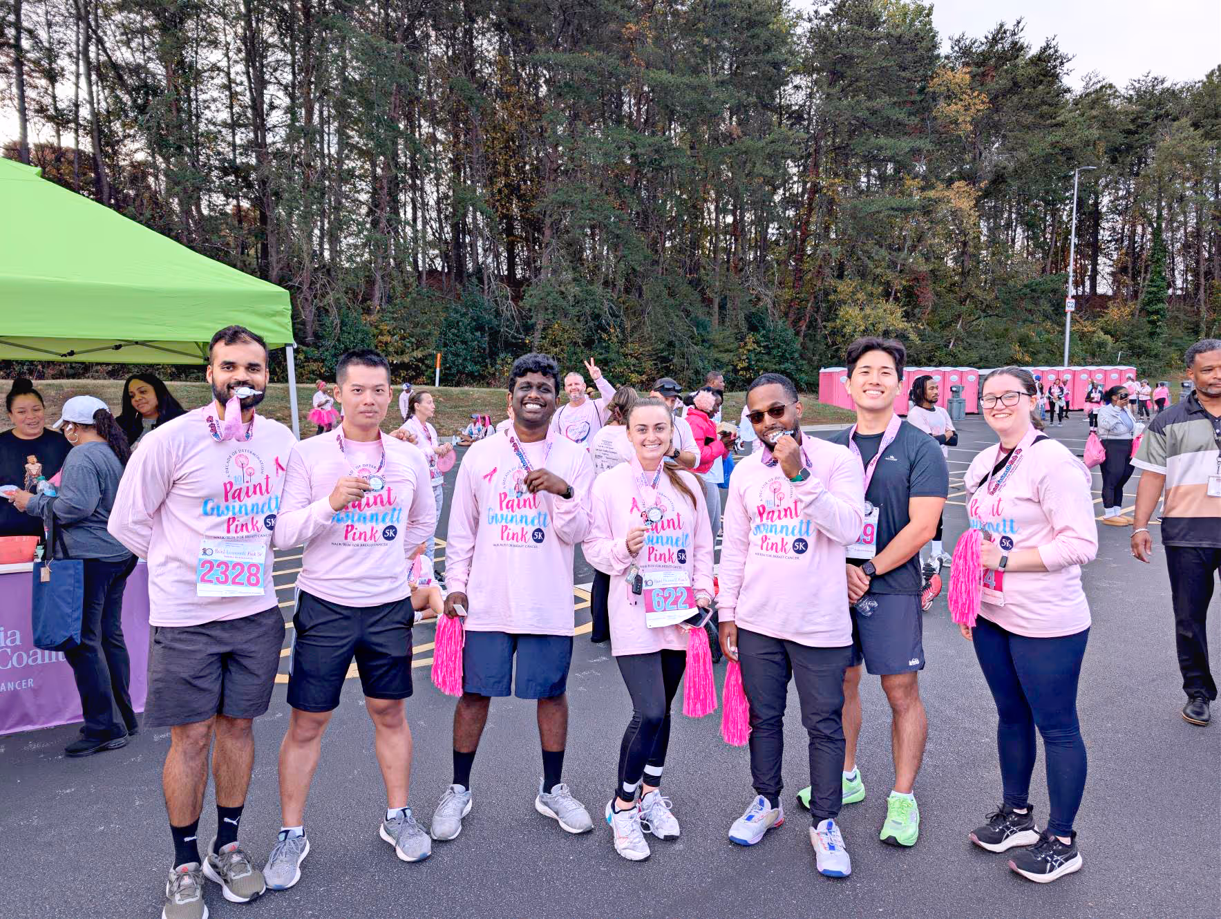 Colleagues across the company volunteering locally.