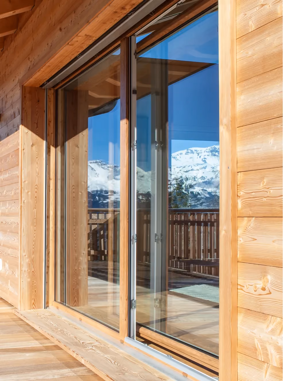 Porte-fenêtre PVC DomoDual grande baie vitrée