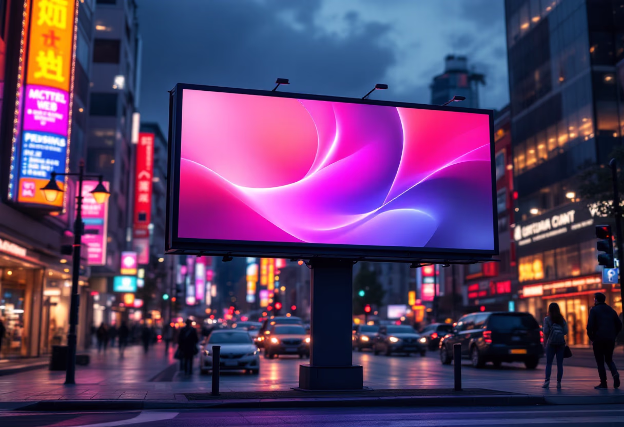 [digital project] image of past client project on a billboard (for a web design agency)