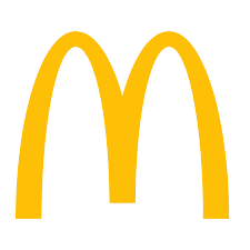 Golden arches forming the McDonald's logo.