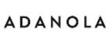 Black text spelling ADANOLA on a light gray rectangular background.