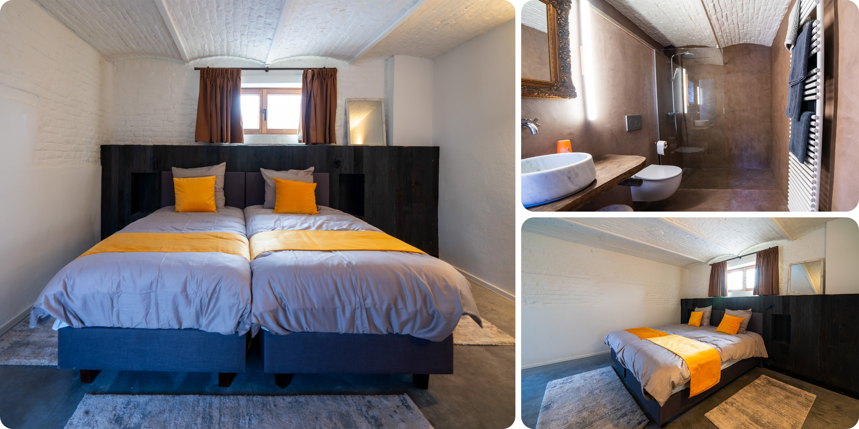   ROOM 6:   Three Single Beds, En-suite Bathroom with Shower and Toilet