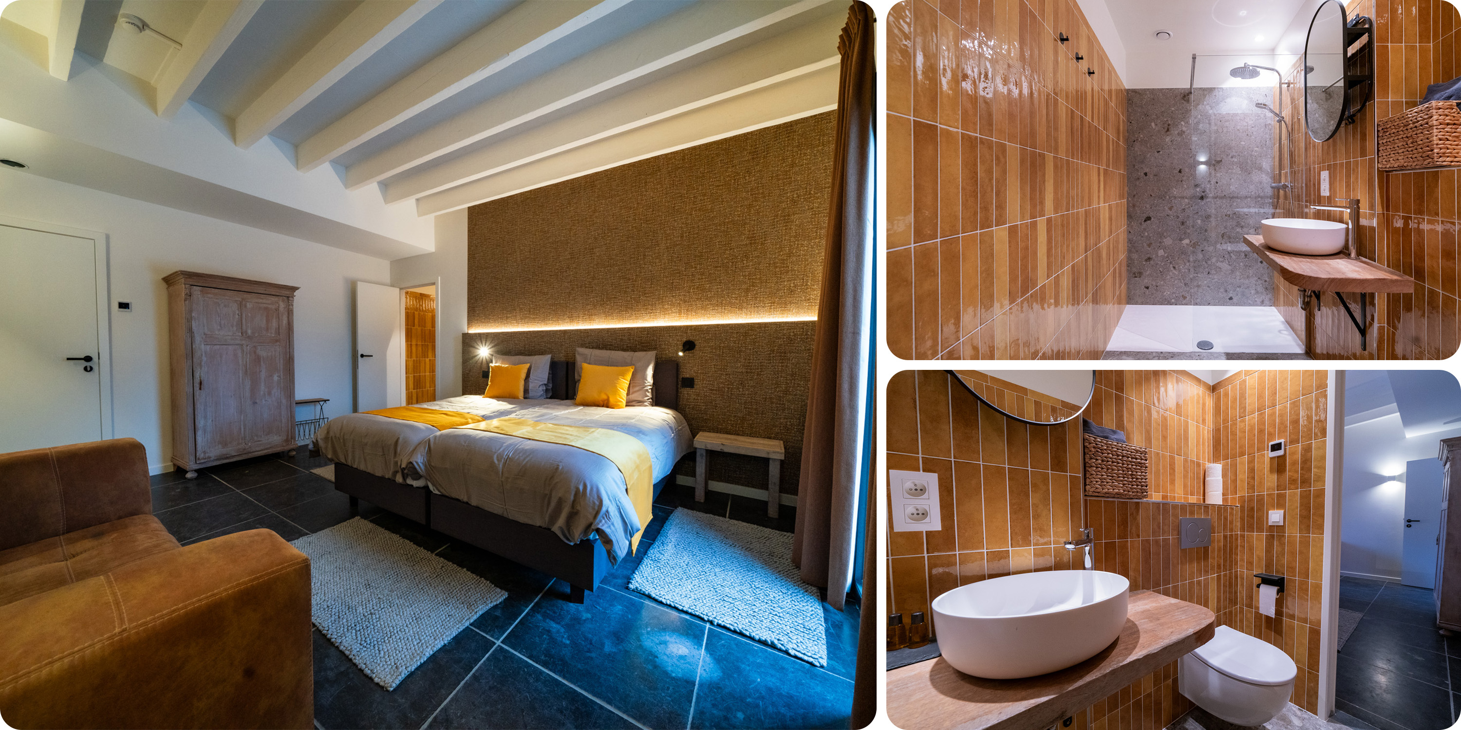  ROOM 2:   Two Single Beds, En-suite Bathroom with Shower and Toilet