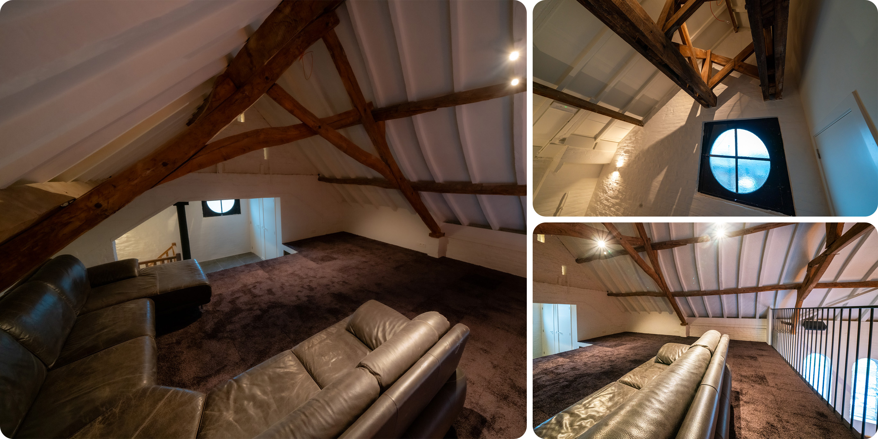 Modern mezzanine with a view on the bar