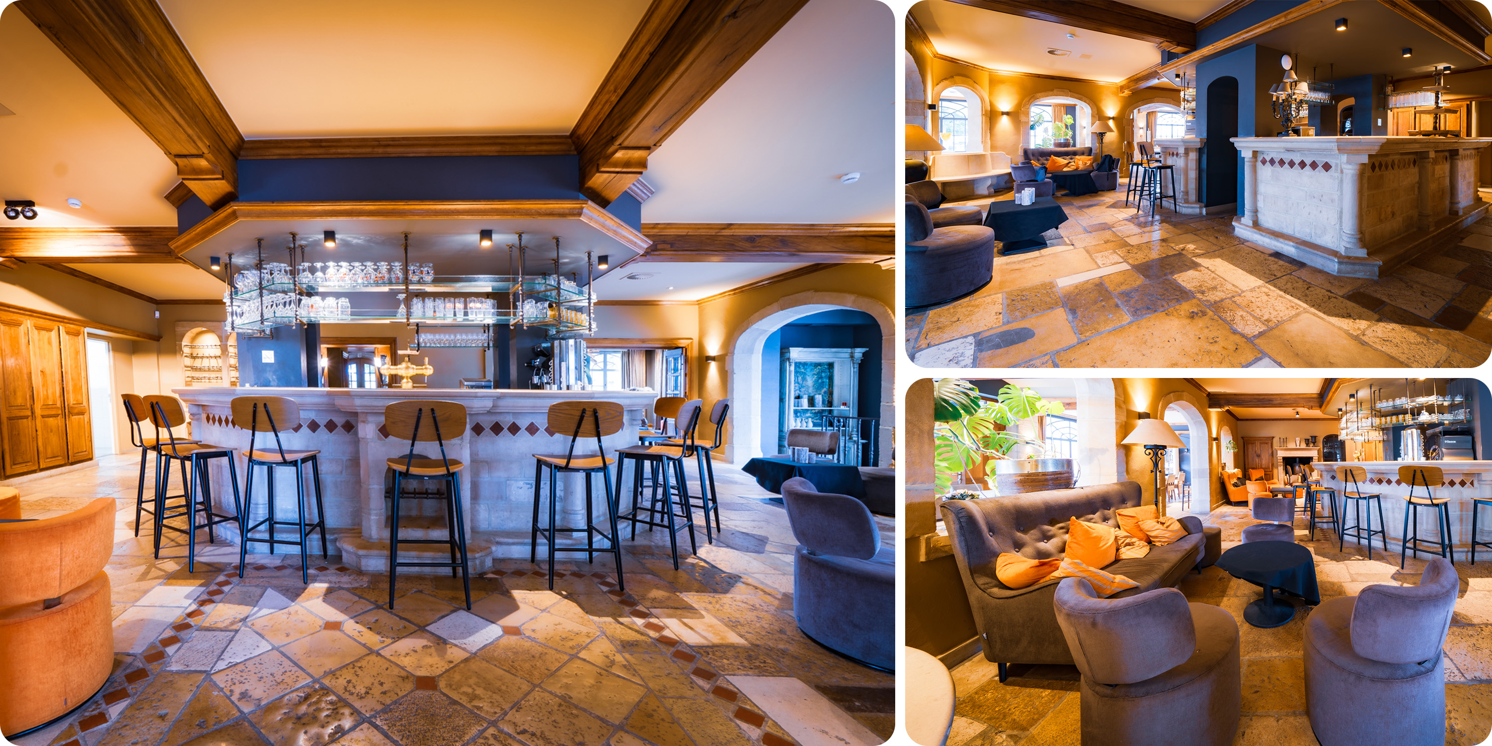 Large fully equipped bar with ample beverage cooling space