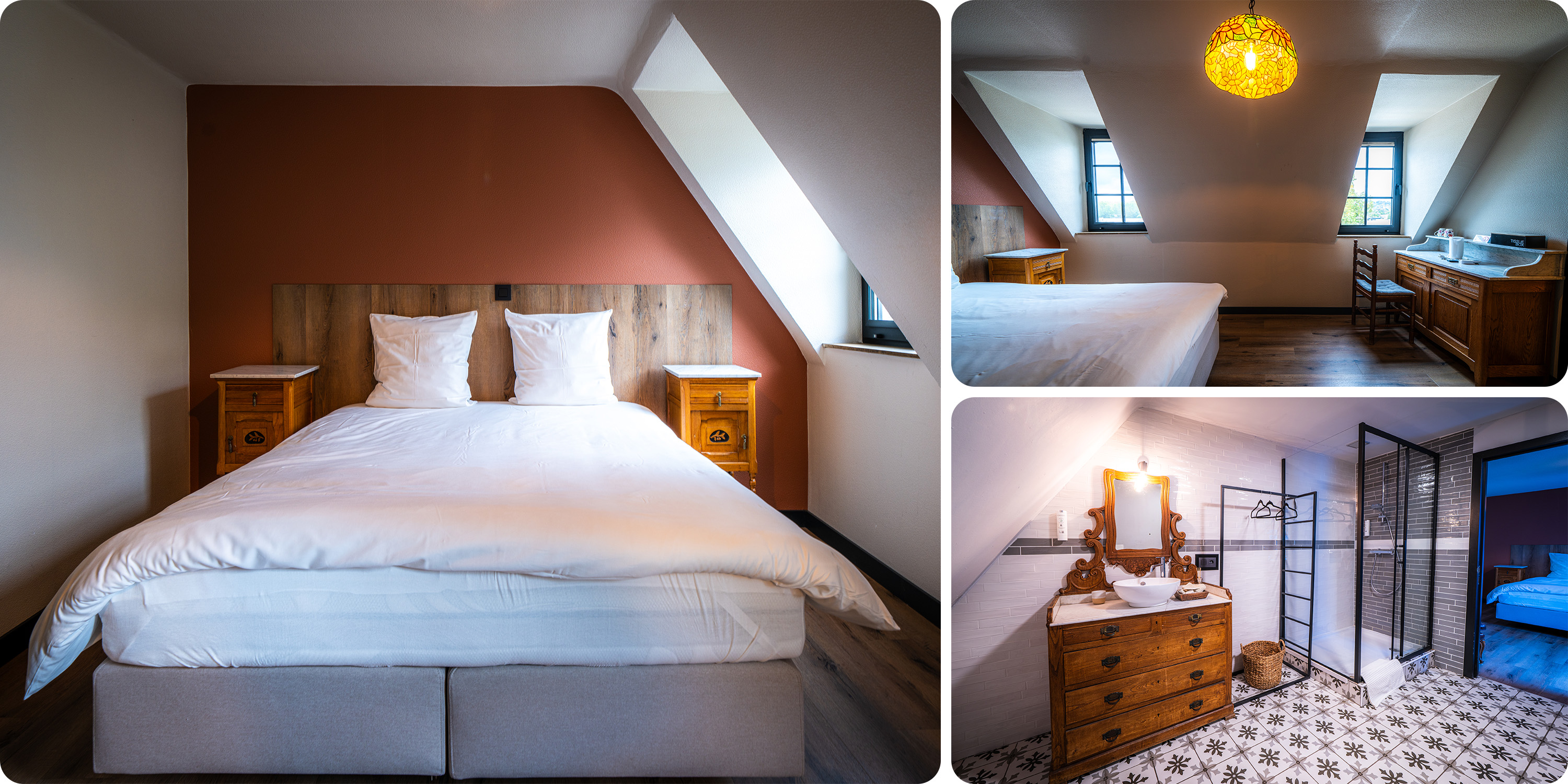   ROOM 9:   Two Single Beds, En-suite Bathroom with Shower and Toilet