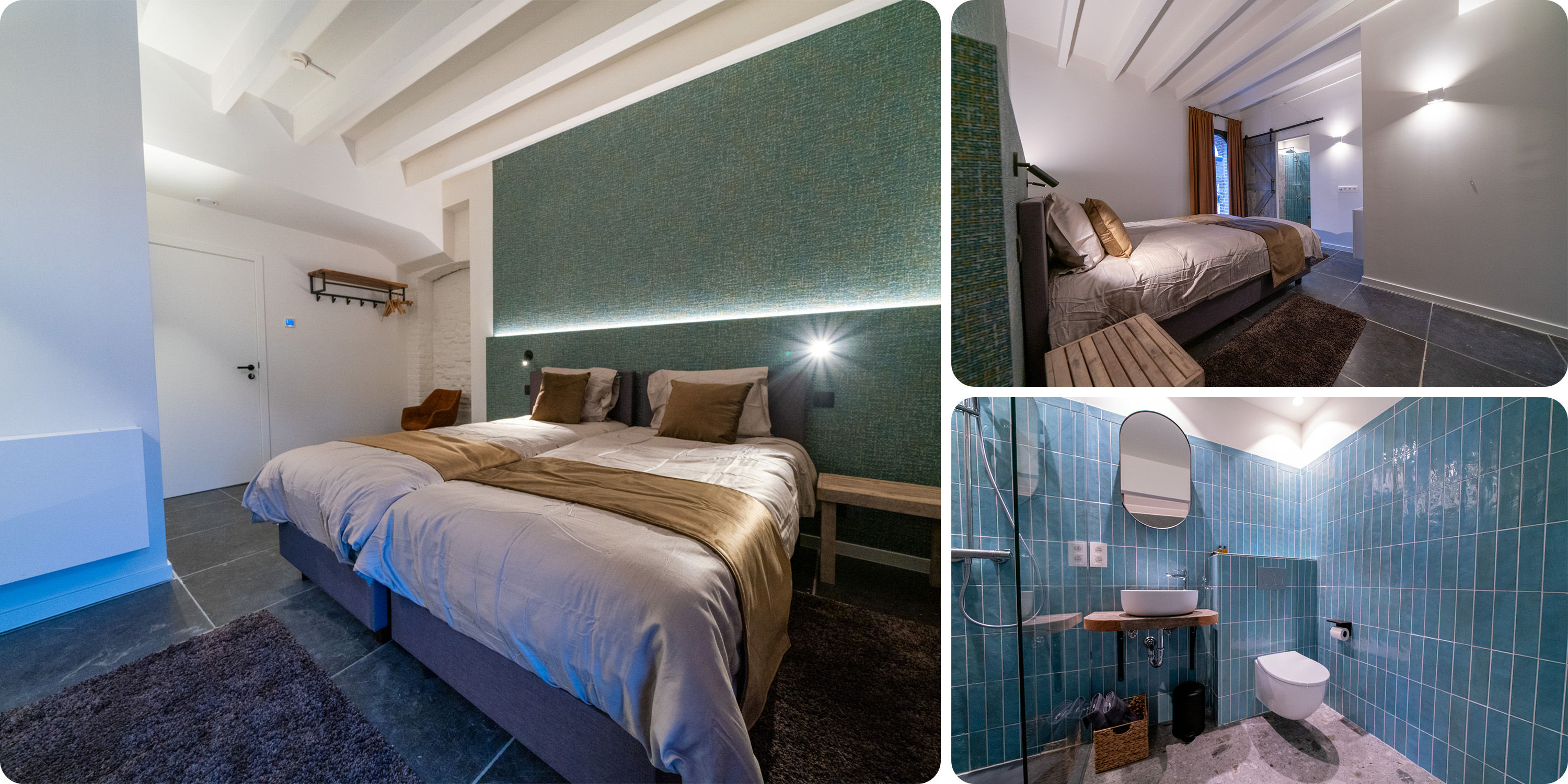   ROOM 1:   Two Single Beds, En-suite Bathroom with Shower and Toilet