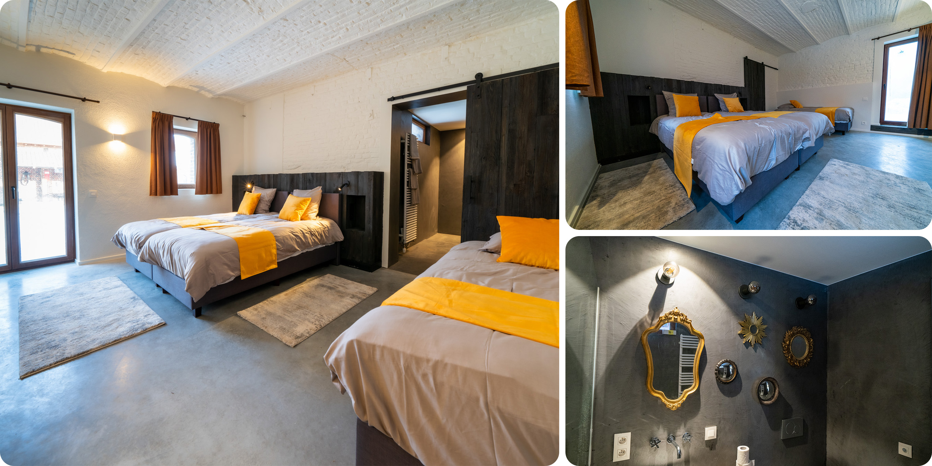  ROOM 7:   Three Single Beds, En-suite Bathroom with Shower and Toilet