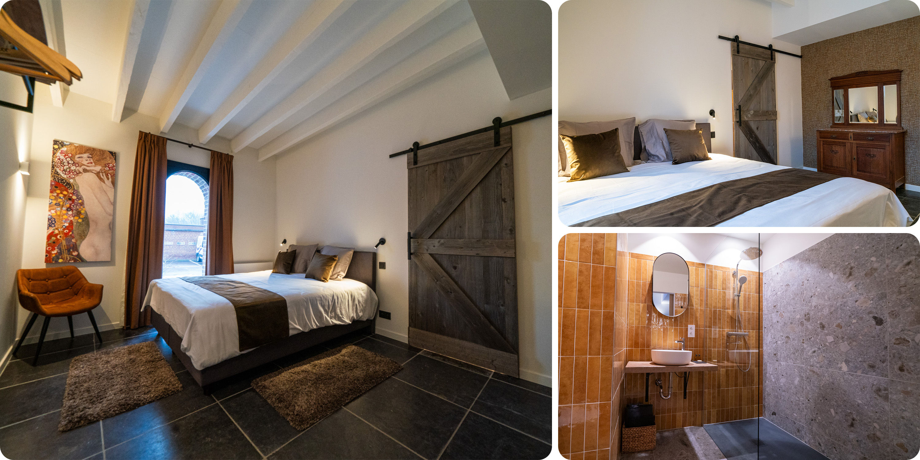   ROOM 3:   A Double Bed, En-suite Bathroom with Shower and Toilet
