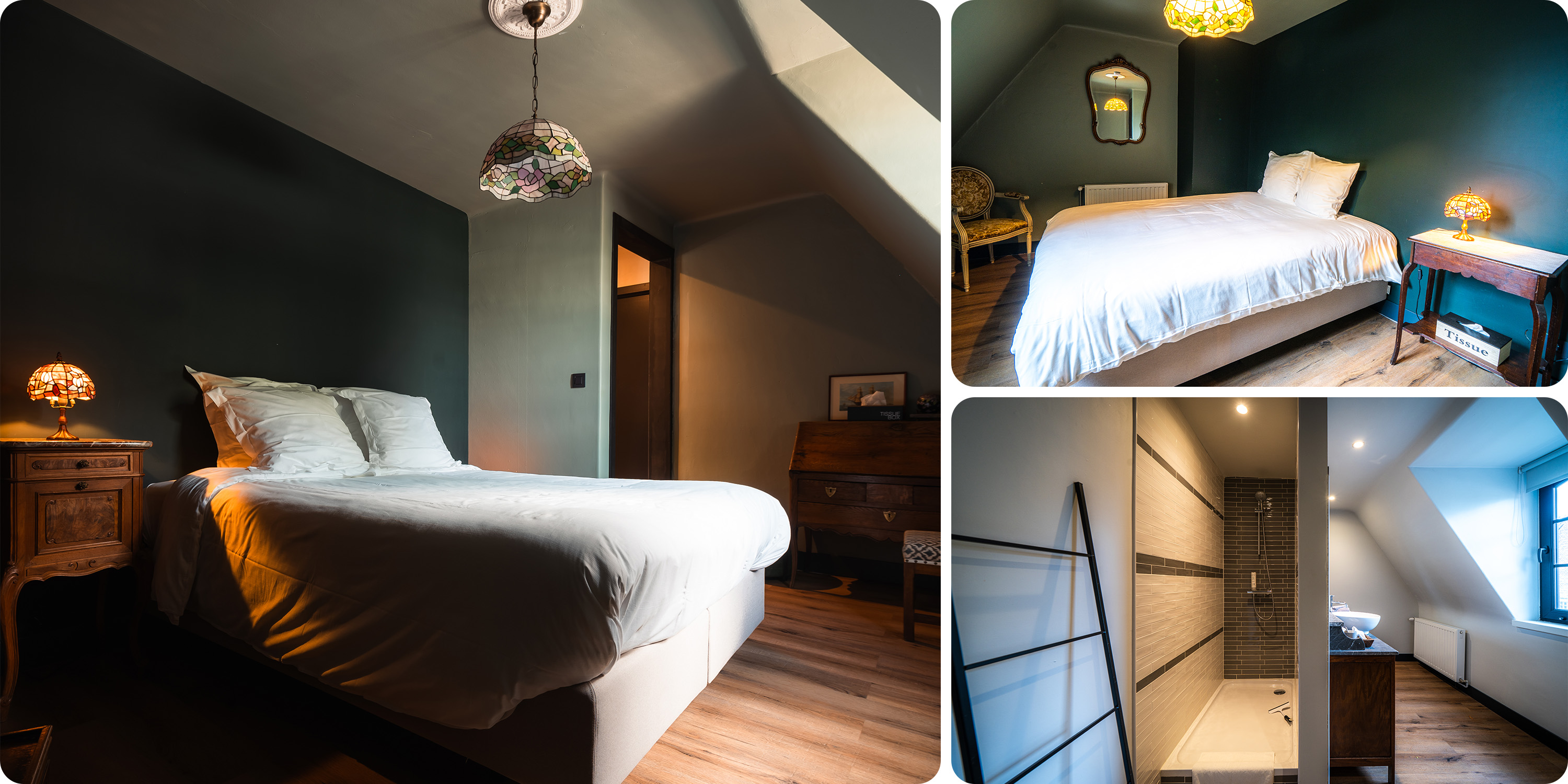   ROOM 2:   A Double Bed, En-suite Bathroom with Shower and Toilet
