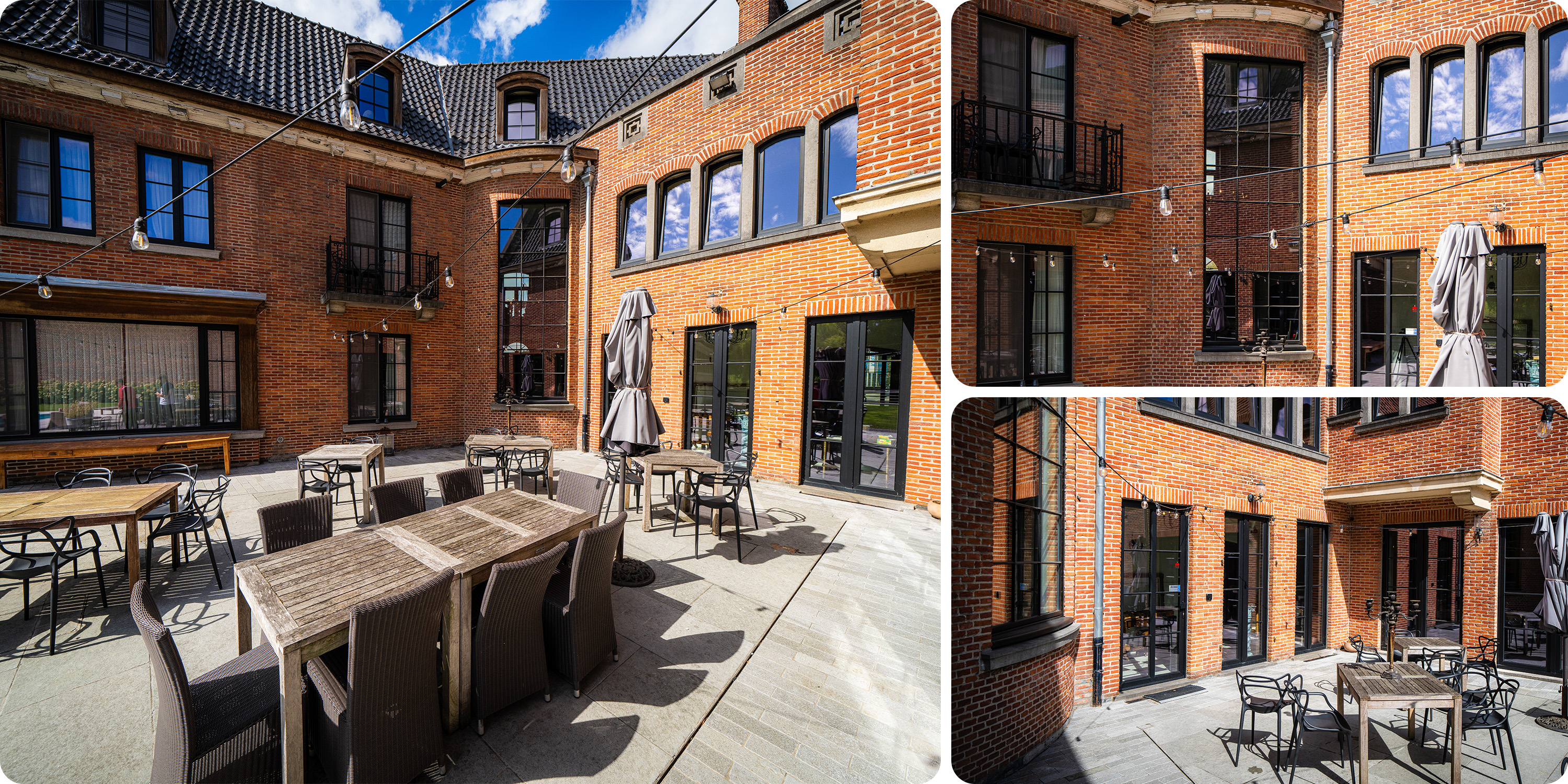 South-facing large central terrace offers complete privacy