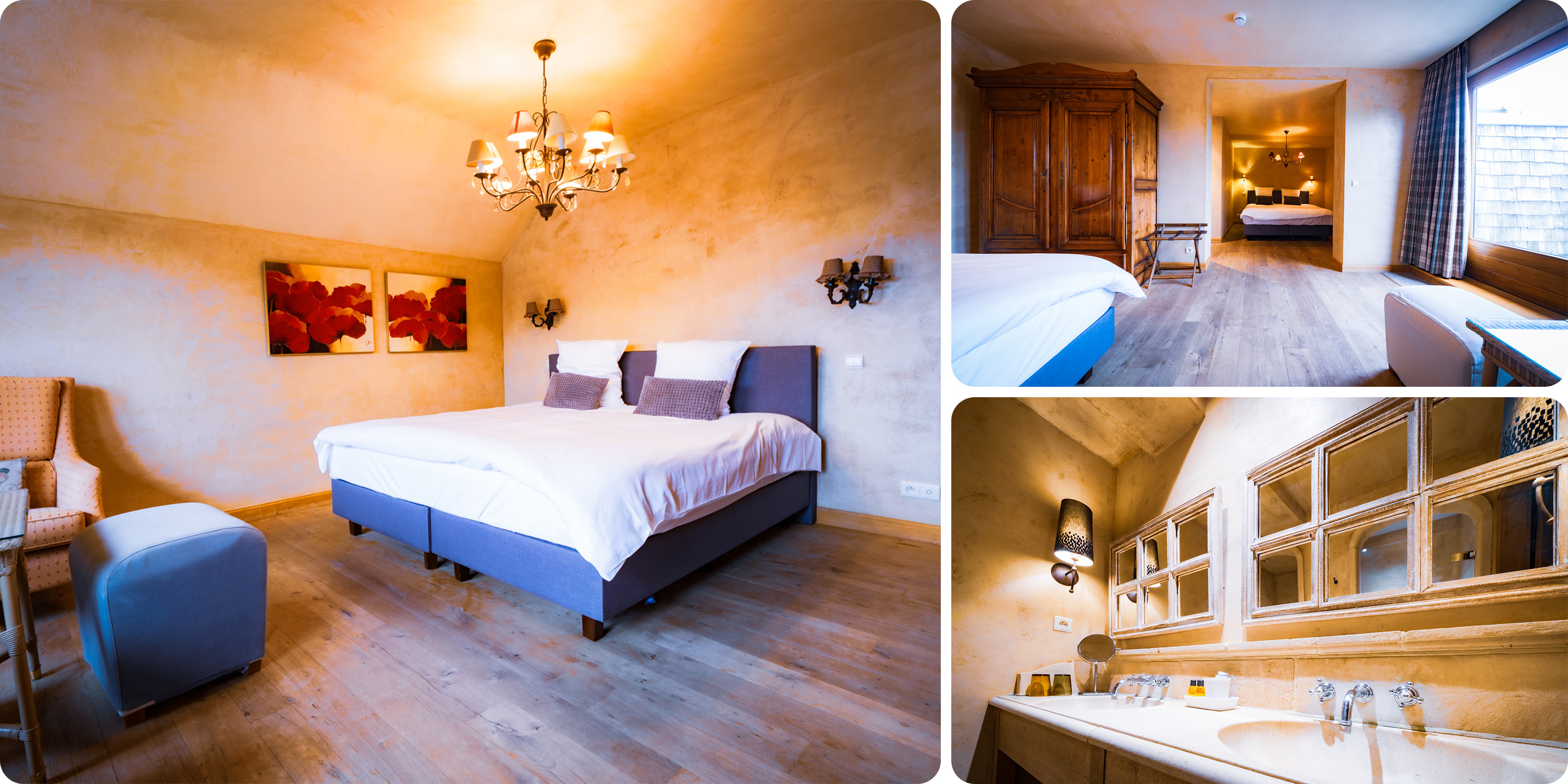   FAMILY ROOM 3:   Two Double Beds, En-suite Bathroom with Shower and Toilet