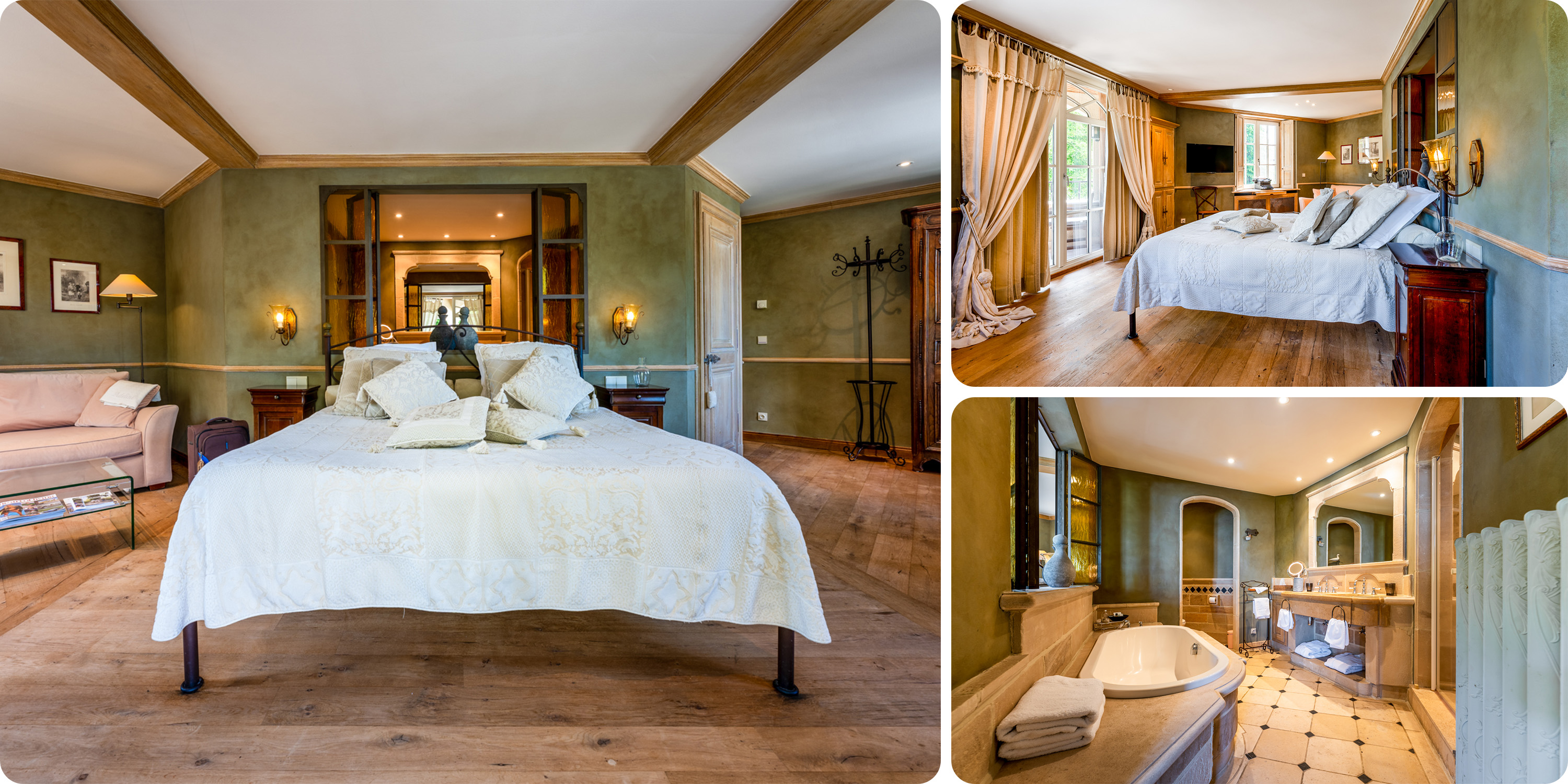   ROOM 5:   A Double Bed, En-suite Bathroom with Shower, Bath and Toilet