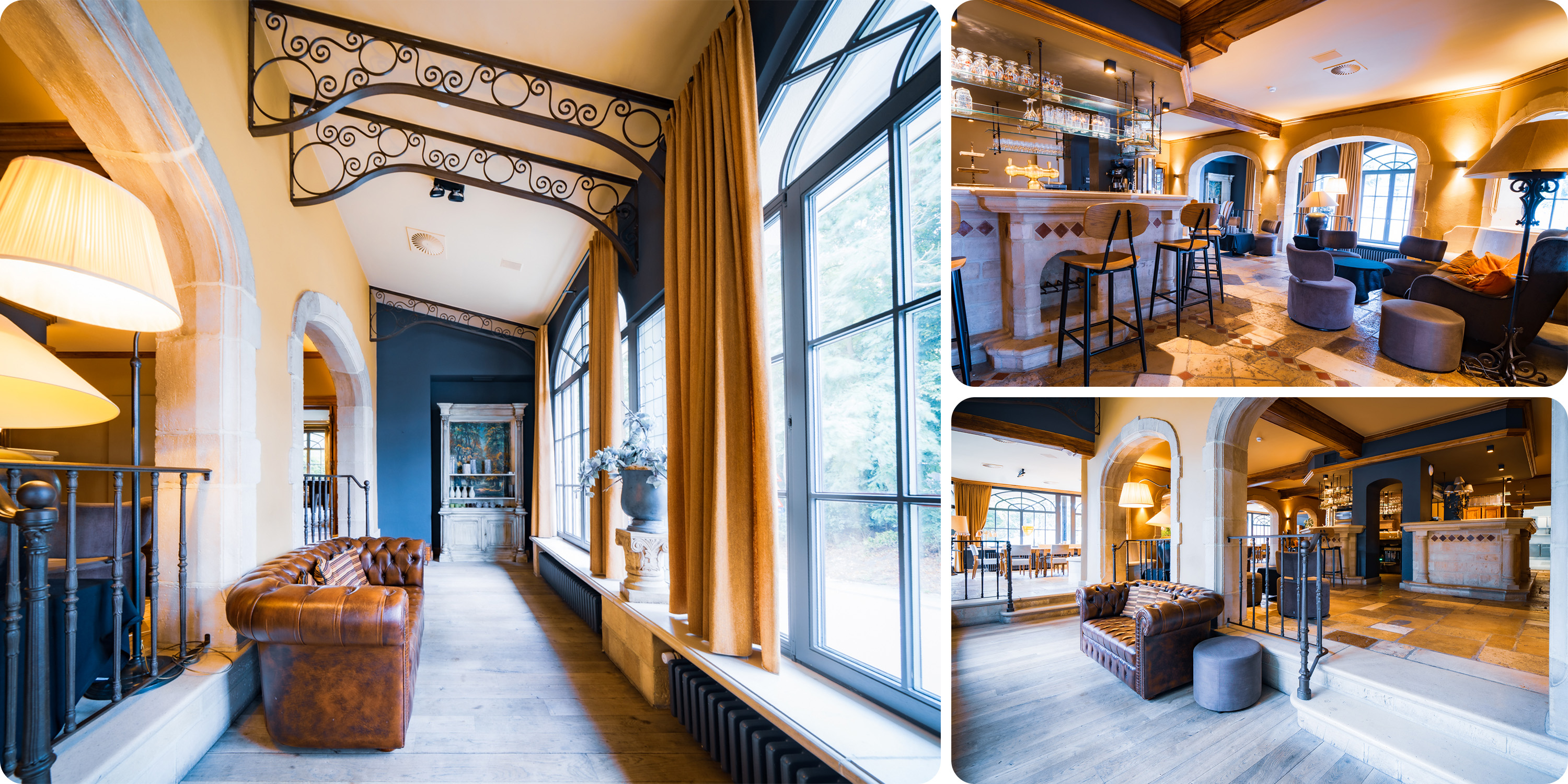 Connected seating areas