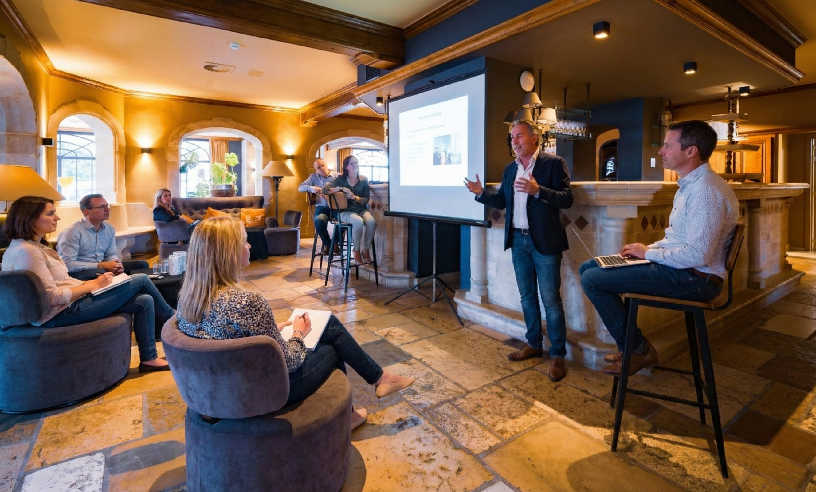 Presentation screens available in all properties