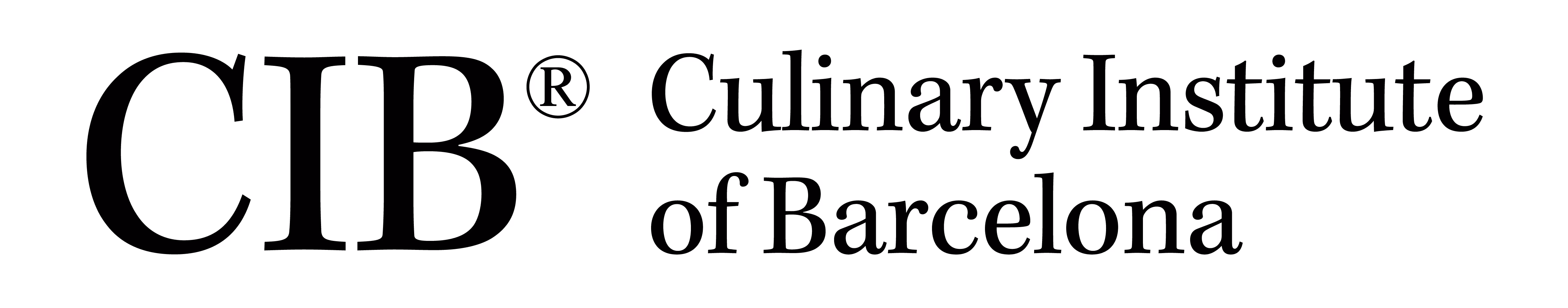 CIB Culinary Institute of Barcelona logo in black text.
