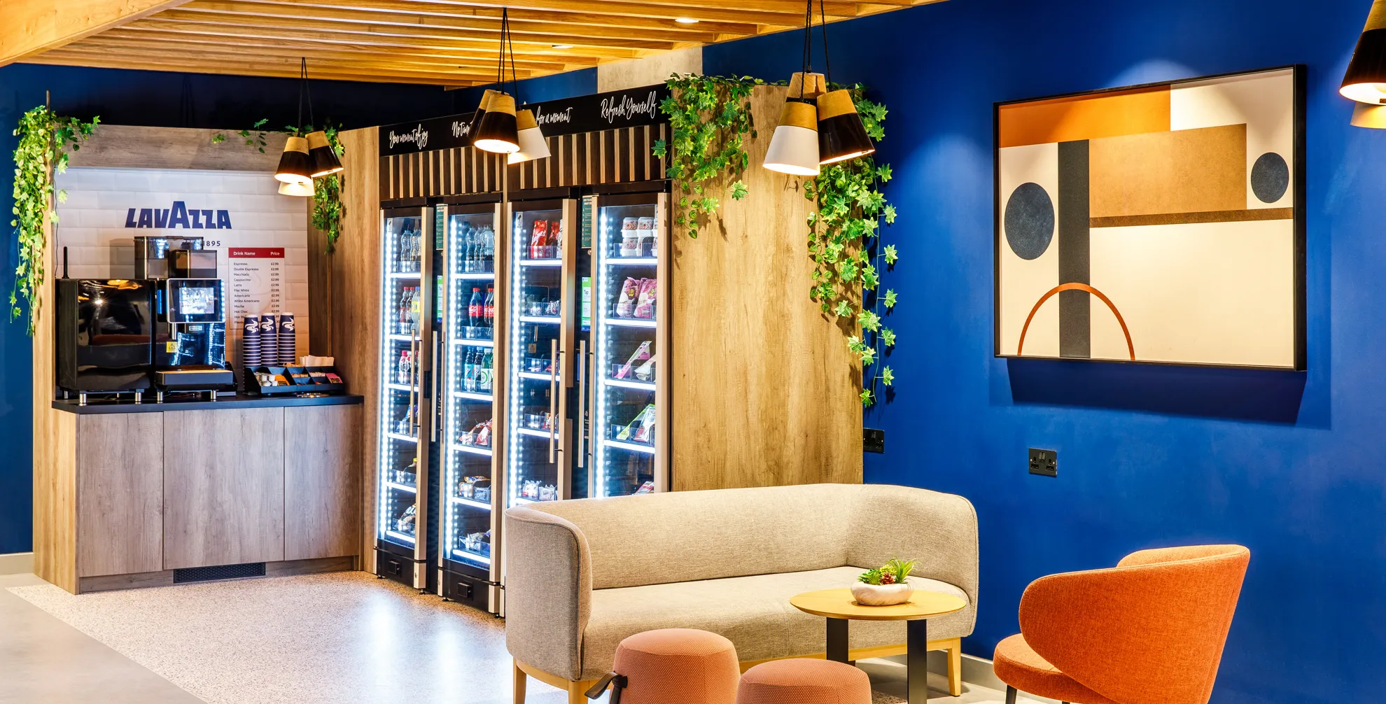 Grab and Go area at Ibis Budget Manchester Airport