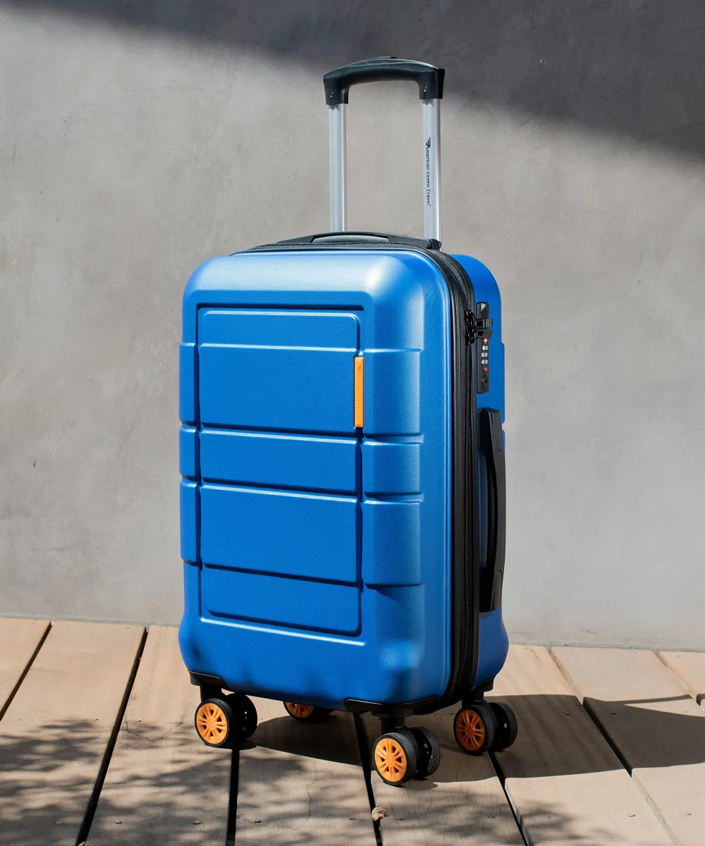 A blue suitcase