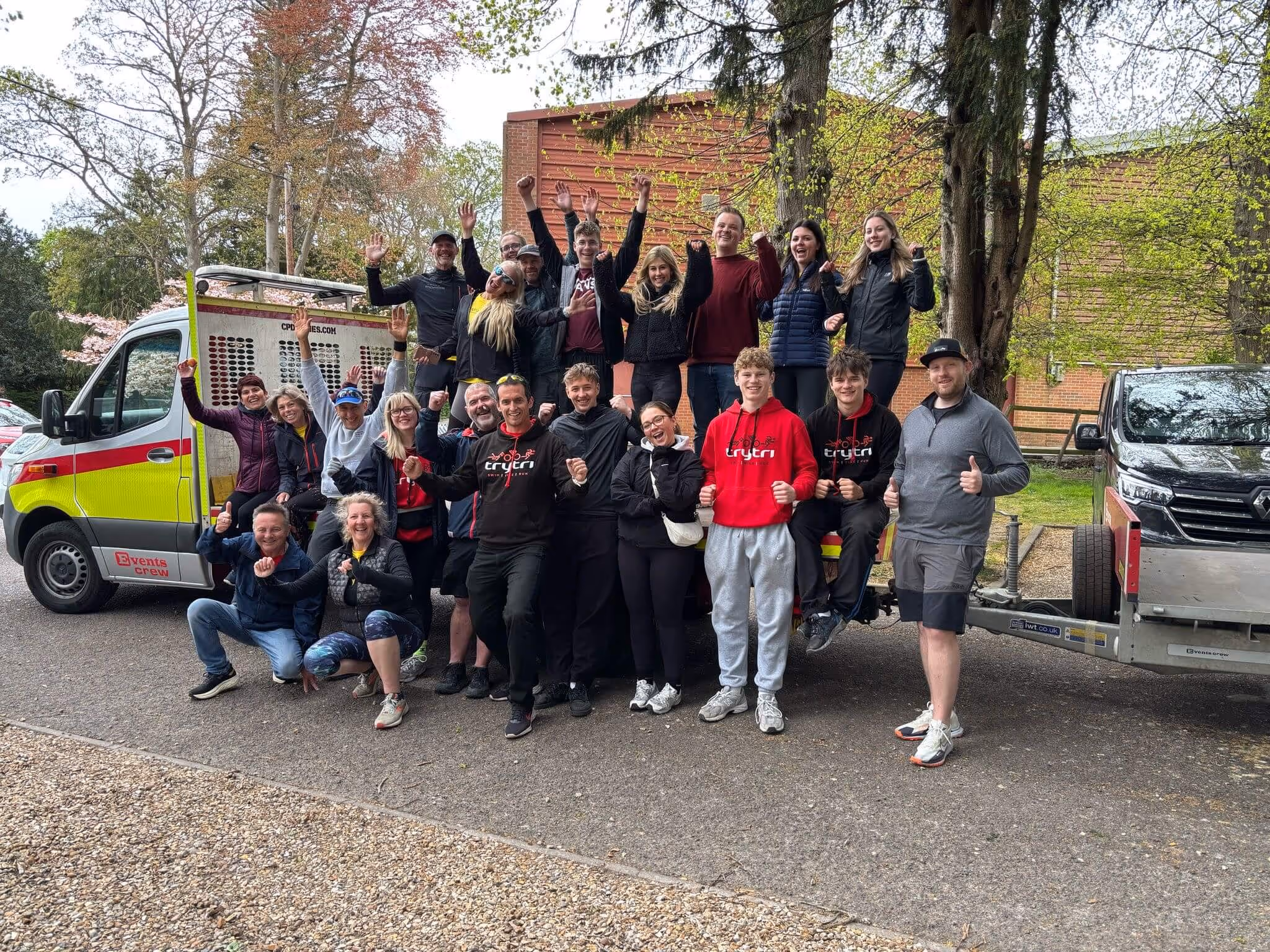 Volunteers at the Radley Triathlon
