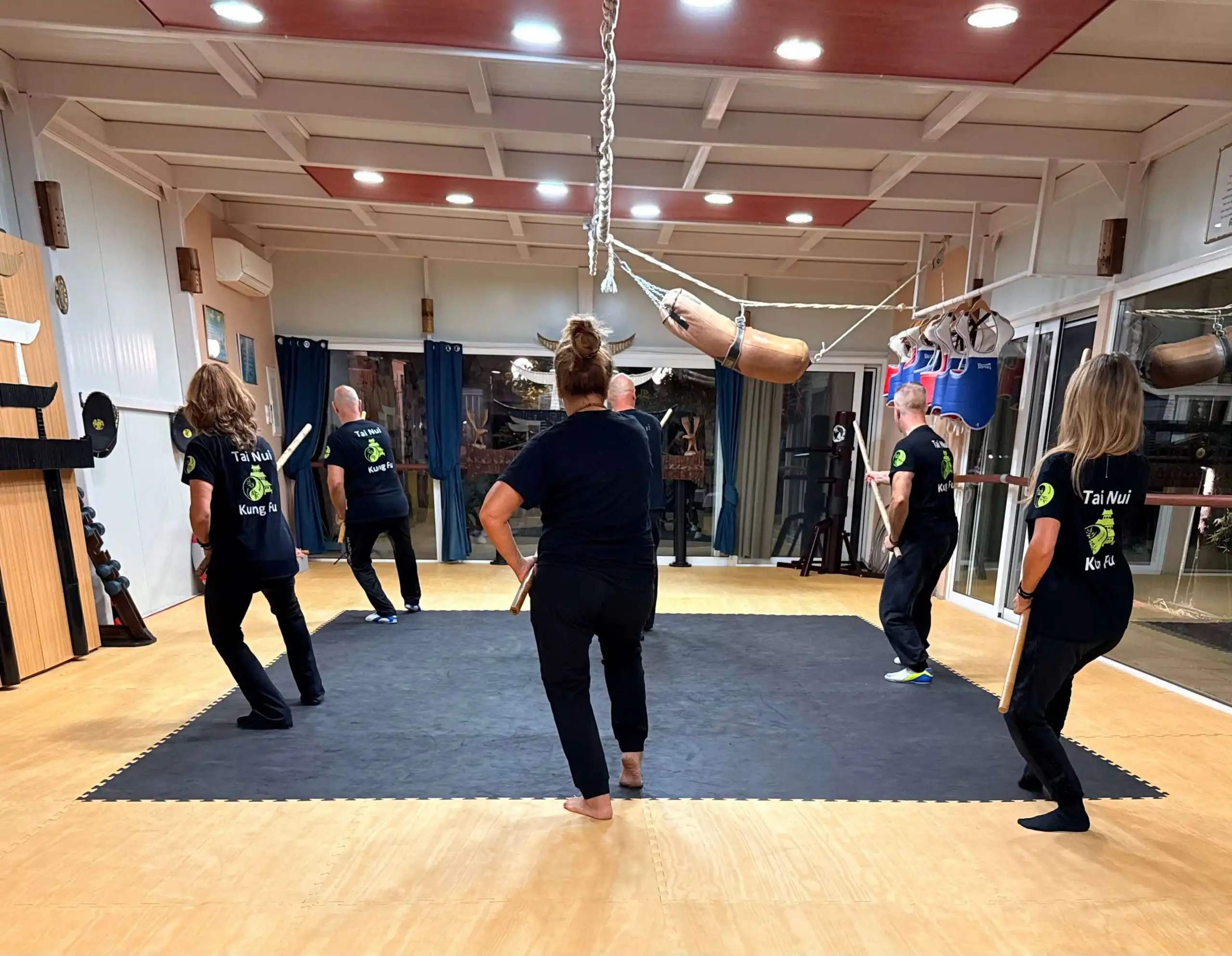 Φιλοσοφική Ένωση "Το Δέντρο της Ζωής" στην Βάρη μάθημα πολεμικών τεχνων Tai Nui Kung Fu προπόνηση με μαθητές.