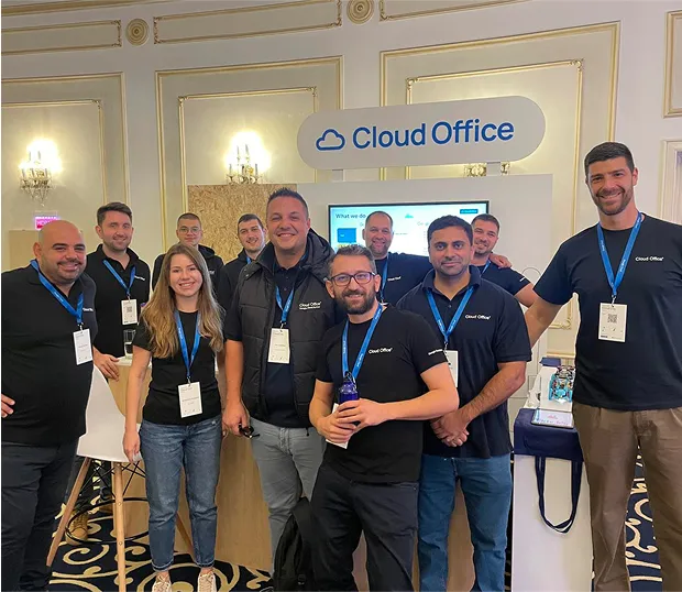 Group photo of the Cloud Office team