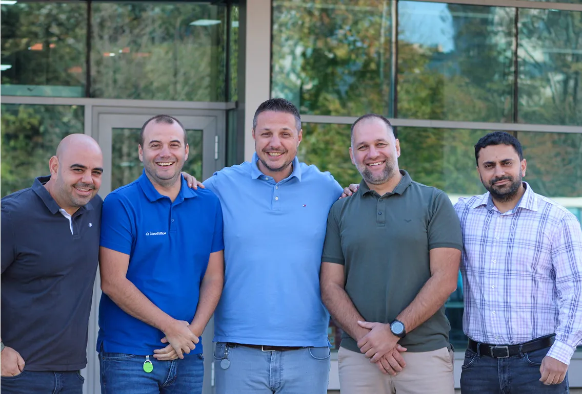 Group photo of the Cloud Office team