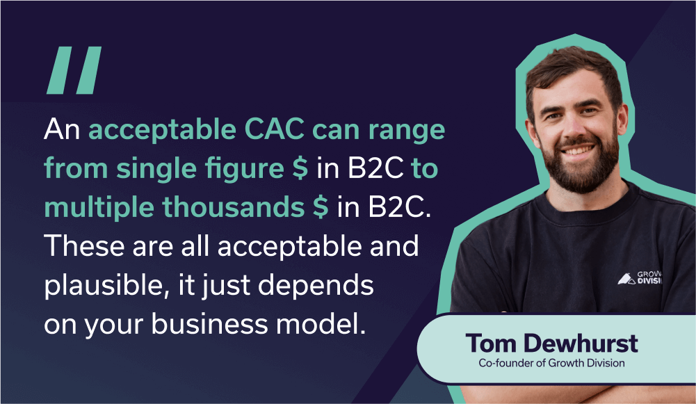 what's a good customer acquisition cost?