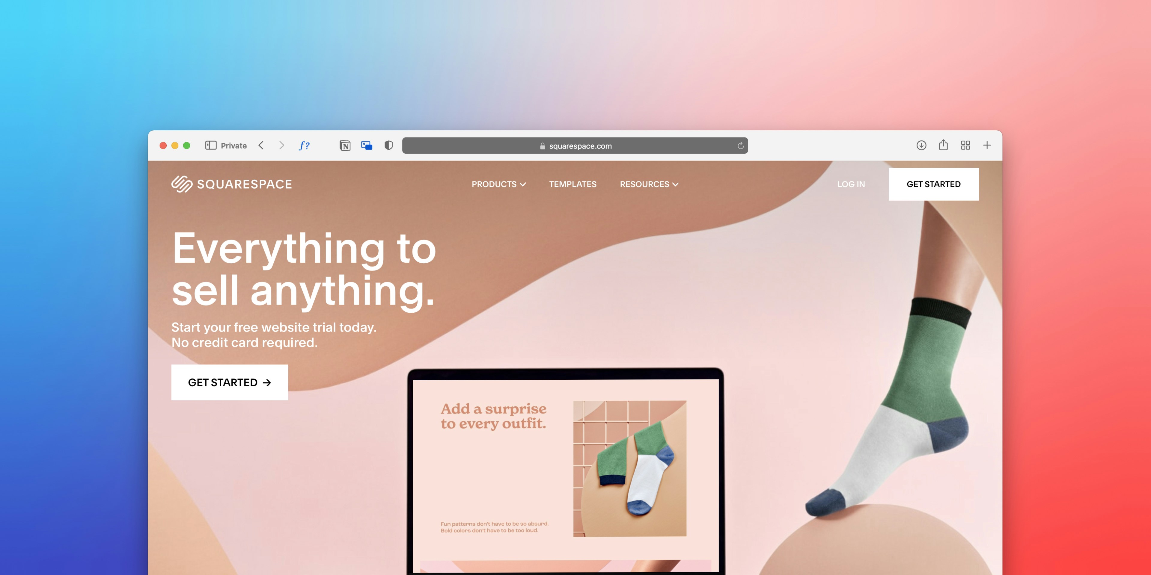 Landing page for Bamboo CRM