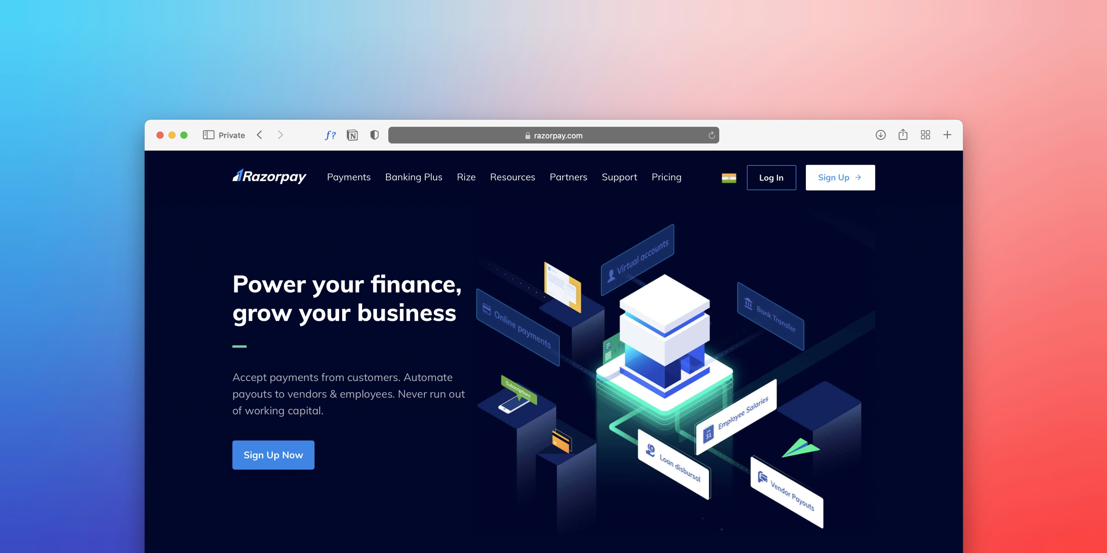 Landing page for Bamboo CRM