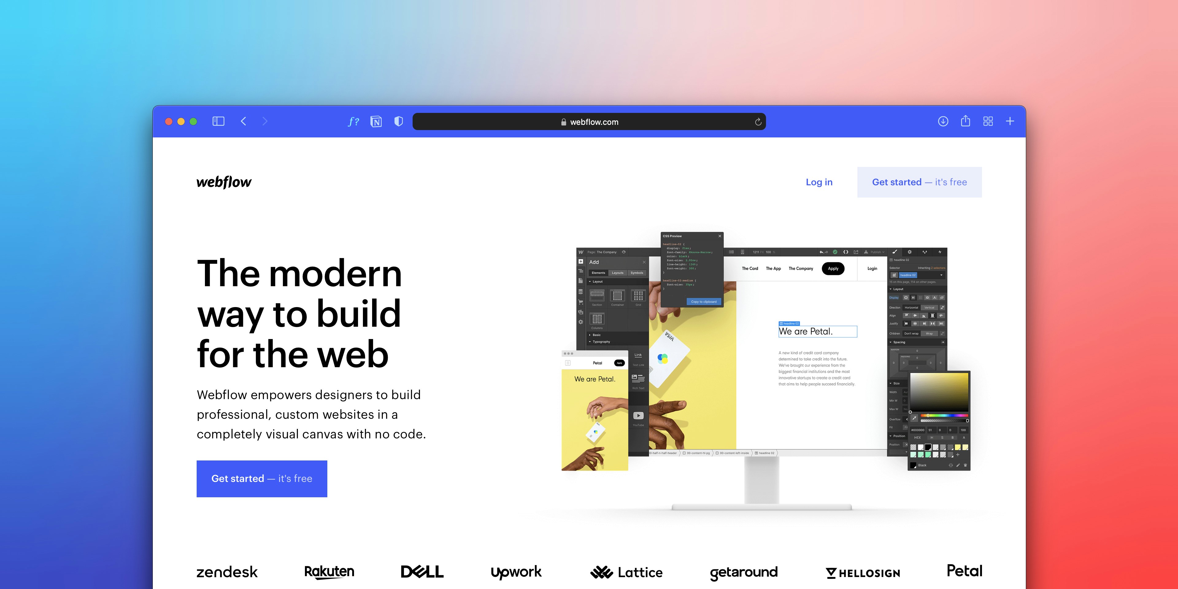 Landing page for Bamboo CRM